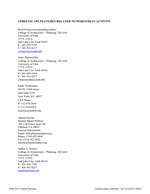 Cover of Streetscape Features Related to Pedestrian Activity