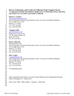 Cover of Drivers, Pedestrians, and Cyclists in California Want Complete Streets: A Comparison of Results from Roadway Design Surveys of Pedestrians, Drivers, Bicyclists, and Transit Users in Northern and Southern California