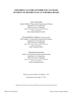 Cover of Exploring Factors Contributing to Crash Severity of Motorcycles at Suburban Roads