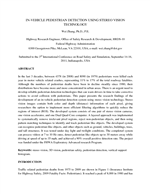 Cover of In-Vehicle Pedestrian Detection Using Stereo Vision Technology