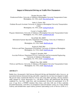 Cover of Impact of Distracted Driving on Traffic-Flow Parameters