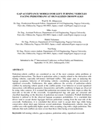 Cover of Gap Acceptance Models for Left-Turning Vehicles Facing Pedestrians at Signalized Crosswalks