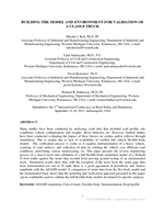 Cover of Building the Model and Environment for Validation of a Class-8 Truck