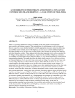 Cover of Accessibility of Pedestrians Affected by Non-Access Control Multilane Highway: A Case Study of NH-8, India