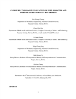 Cover of An Observation-Based Evaluation of Fuel Economy and Speed Measures for City Bus Drivers