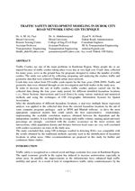 Cover of Traffic Safety Development Modeling in Duhok City Road Network Using GIS Technique