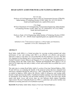 Cover of Road Safety Audit for Four-lane National Highways