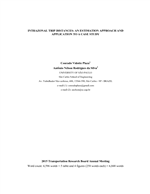 Cover of Intrazonal Trip Distances: An Estimation Approach and Application to a Case Study