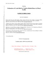 Cover of Estimation of Crash Risk for Vehicles Behind Buses in Mixed Traffic