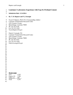 Cover of Louisiana’s Laboratory Experience with Type IL Portland Cement