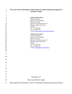 Cover of Who cycles more? Determining cycling frequency through a segmentation approach in Montreal, Canada