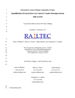 Cover of Quantification of Lateral Forces in Concrete Crosstie Fastening Systems