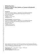 Cover of Riding First Class: Impacts of Silicon Valley Shuttles on Commute & Residential Location Choice
