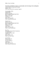 Cover of Estimating Probabilistic Impacts of Catastrophic Network Damage from Earthquakes Using Activity-Based Travel Model