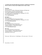 Cover of An Inspection Framework For Assessing Condition Of Ground Mount Truss/Cantilever Overhead Sign Structures