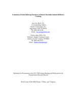 Cover of Evaluation of Strain-Relieving Interlayer to Retard Thermally Induced Reflective Cracking