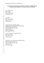 Cover of Alternative Framing Strategies for Steel I-girder Phase Construction Projects to Alleviate Fit-up Issues