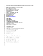 Cover of Comparing Safety-Related Riding Behaviors on Bicycles and Electric Bicycles