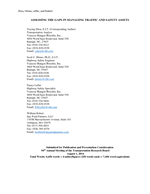 Cover of Assessing the Gaps in Managing Traffic and Safety Assets