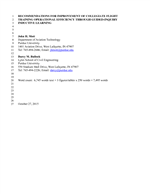 Cover of Recommendations for Improvement of Collegiate Flight Training Operational Efficiency Through Guided-Inquiry Inductive Learning