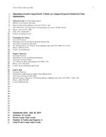 Cover of Migrating Towards Using Electric Vehicle on Campus-Proposed Method for Fleet Optimization