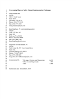 Cover of Overcoming Highway Safety Manual Implementation Challenges