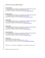 Cover of Provision of Snowstorm Visibility Information