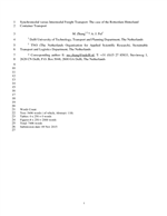 Cover of Synchromodal Versus Intermodal Freight Transport: The Case of Rotterdam Hinterland Container Transport