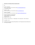 Cover of Benefits of MnROAD Phase-II Research