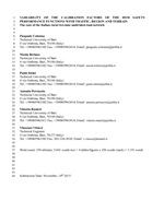 Cover of Variability of the Calibration Factors of the HSM Safety Performance Functions with Traffic, Region, and Terrain: The Case of the Italian Rural Two-Lane Undivided Road Network