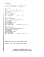 Cover of An Overview and Preliminary Assessment of a Summer Transportation Education Program for Ninth Graders