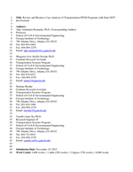 Cover of Review and Business Case Analysis of Transportation-STEM Programs with State DOT Involvement