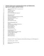 Cover of A Hybrid Agent-Based Computational Economics and Optimization Approach for Supplier Selection Problem