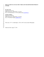 Cover of How Future Plug-in Electric Vehicle Buyers Differ from Present Owners