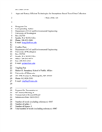 Cover of Apps and Battery Efficient Technologies for Smartphone-Based Travel Data Collection - State of the Art