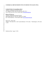 Cover of Commercial Driver Perspectives On Obstructive Sleep Apnea