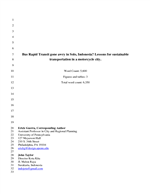 Cover of Bus Rapid Transit Gone Awry in Solo, Indonesia? Lessons for Sustainable Transportation in a Motorcycle City