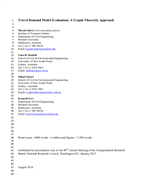 Cover of Travel Demand Model Evaluation: A Graph-Theoretic Approach