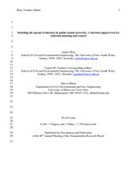 Cover of Modeling the spread of infection in public transit networks: A decision-support tool for outbreak planning and control