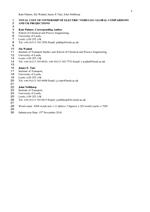 Cover of Total Cost of Ownership of Electric Vehicles: Global Comparisons and UK Projections
