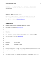 Cover of Exploring Alternative Approach to iRAP Star Rating Validation