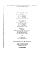 Cover of Development of a Context Sensitive Multimodal Functional Classification System