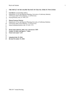 Cover of The Impact of Bus Rapid Transit on Travel Time in Two Cities