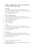 Cover of Effects of Dwelling Buses on Traffic Operations of Non-motor Vehicles at Stops in China
