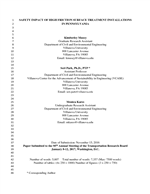 Cover of Safety Impact of High Friction Surface Treatment Installations in Pennsylvania