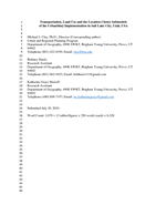 Cover of Transportation, Land Use and the Location Choice Submodels of the UrbanSim2 Implementation in Salt Lake City, Utah, USA