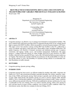 Cover of Best Practices for Existing HOT Lanes and Conceptual Framework for Variably Priced Fully Tolled Facilities