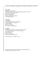 Cover of Toward True Multimodal Transportation Accessibility: Data, Measures, and Methods