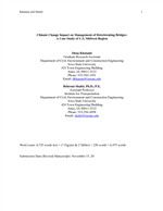 Cover of Climate Change Impact on Management of Deteriorating Bridges: A Case Study of U.S. Midwest Region