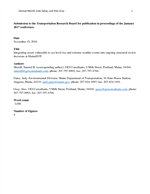 Cover of Integrating Assets Vulnerable to Sea Level Rise and Extreme Weather Events into Ongoing Structural Review Decisions at MaineDOT